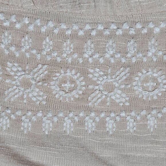 Meadow Rue Women’s Blush Med Top Embroidered Feminine Cottagecore Romantic - Picture 9 of 16